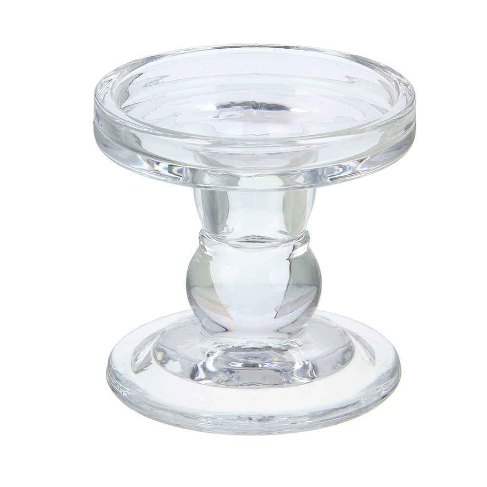 Подсвечник тм LADECOR "Креманка" стеклянный, 8,5x8,5x8,5 см - #1