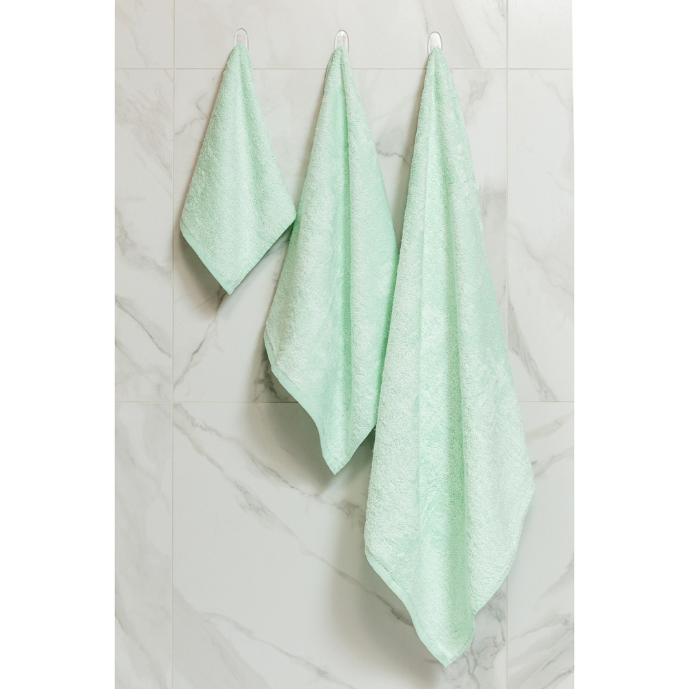 PROVANCE Бамбук Полотенце махровое, 70% бамбук, 30% хлопок, 70х130см, 400гр/м, пыльная мята - #3