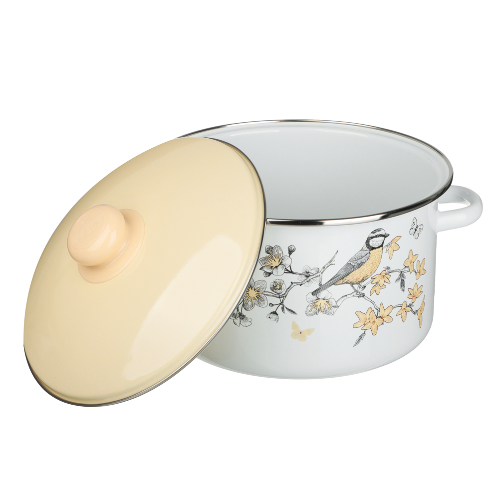 Люмен Кастрюля эмалированная 4л, индукция - #4