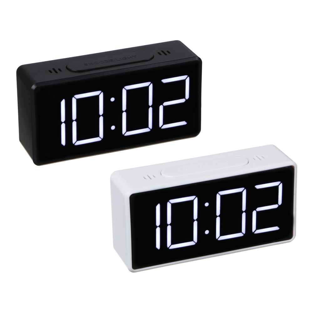 LADECOR Будильник электронный, термометр, 3хААА, USB, 10х3х5 см, 2 цвета - #1