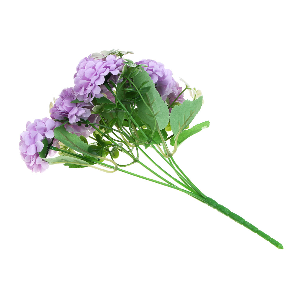 LADECOR Букет искусственных цветов гортензия, 30 см, ткань, пластик, железная проволока, 3 цвета - #4
