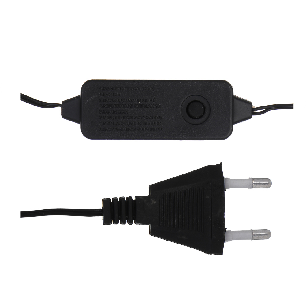 СНОУ БУМ Гирлянда эл. занавес нить росы 2х2м, 200 LED, 10 нитей, мульти, 8 режимов, 220В - #6