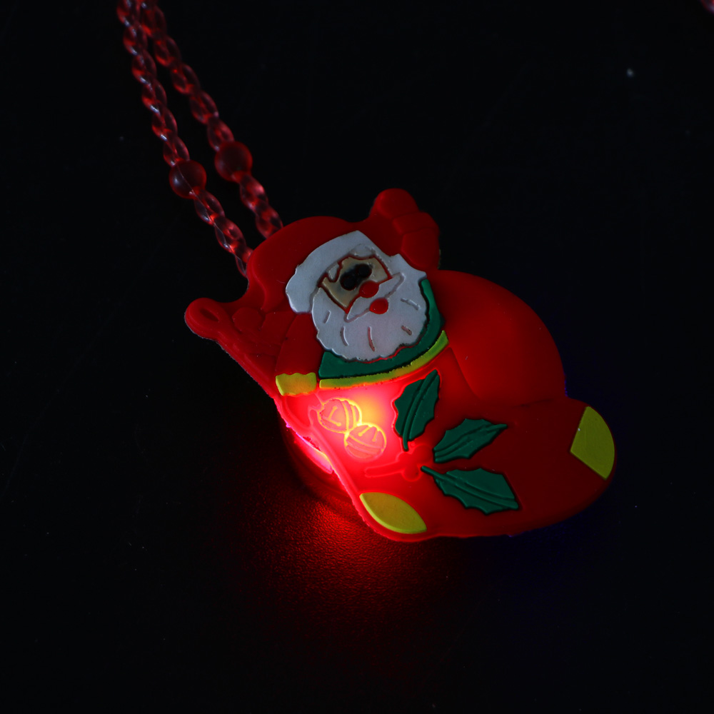 СНОУ БУМ Новогодняя подвеска с подсветкой LED, 3-5см, пластик, 3хAG3, 3 режима, ассортимент дизайнов - #6