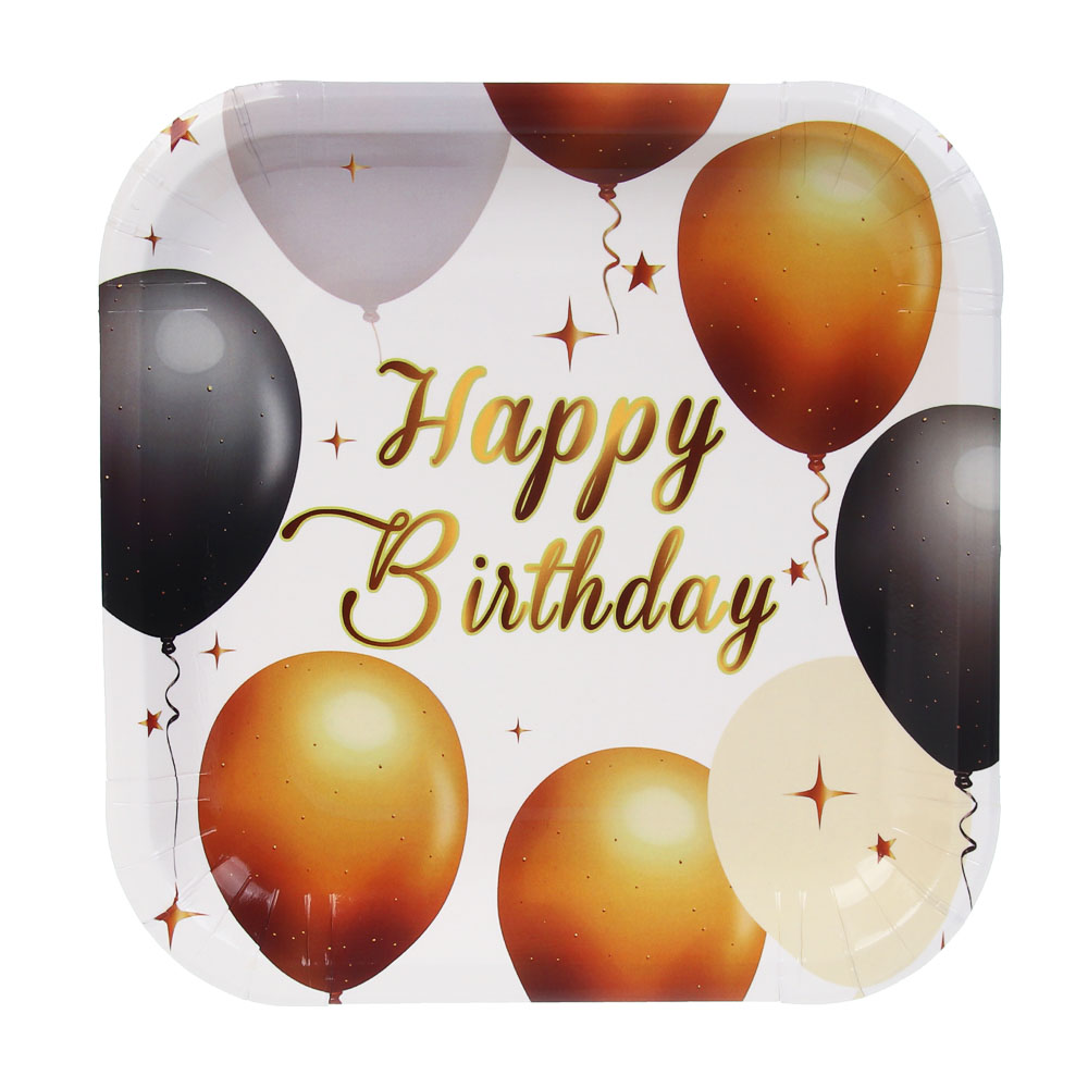 FNtastic Набор тарелок бумажных, 6 шт, Happy birthday! 18x18 см - #1