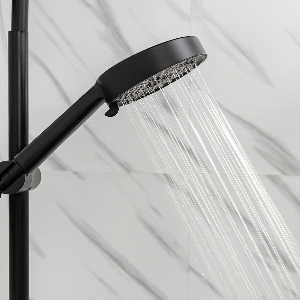 СоюзКран Лейка для душа, 5 режимов, 125мм, черный - #12