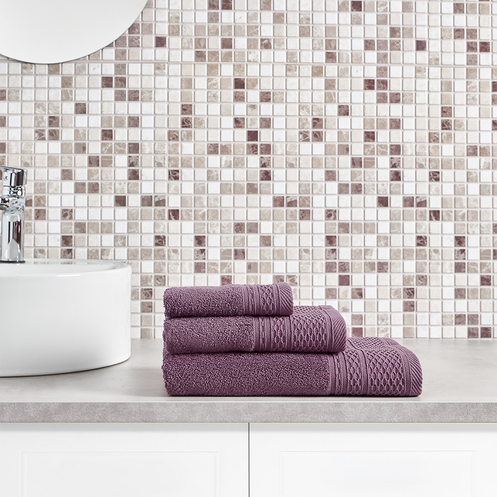 PROVANCE Хейзел Полотенце махровое, 100% хлопок, 30х50см, 400гр/м, сливовый - #5
