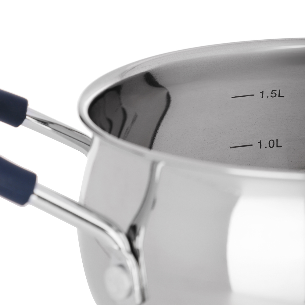 SATOSHI Альба Кастрюля 16х9,5см. 2,1 л. со стекл. крышкой, индукция - #3