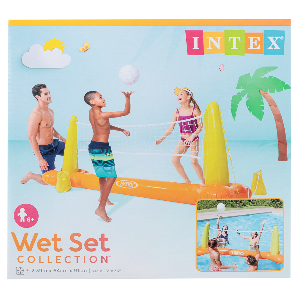 INTEX Сетка волейбольная для бассейна, плавающие стойки, 239x64x91см, 56508NP - #4