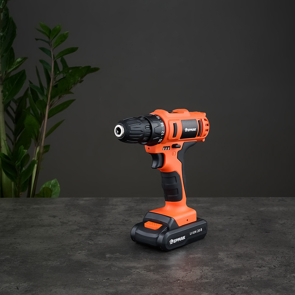 ЕРМАК Набор электроинструмента 29 предметов, шуруповерт 20В (2А*ч, 2шт, 35Н*м) (ONE) - #19