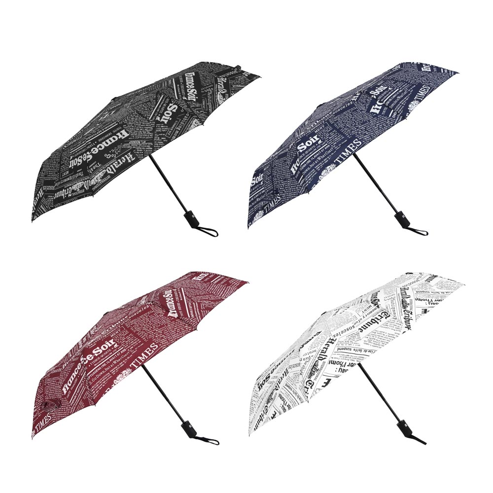 Зонт универсальный, автомат, металл, пластик, полиэстер, 55 см, 8 спиц, 4 цвета, А2024-2 - #1