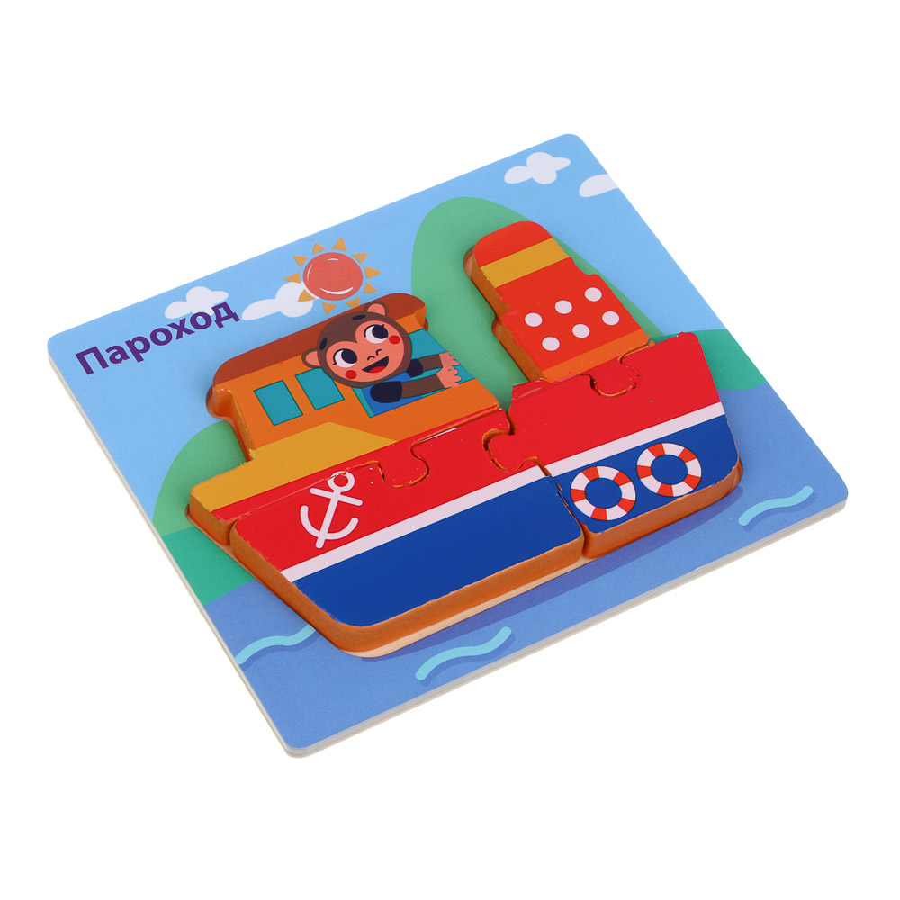 ИГРОЛЕНД Пазлы деревянные развивающие для малышей, 13х11см, 4 дизайнов, дерево - #3