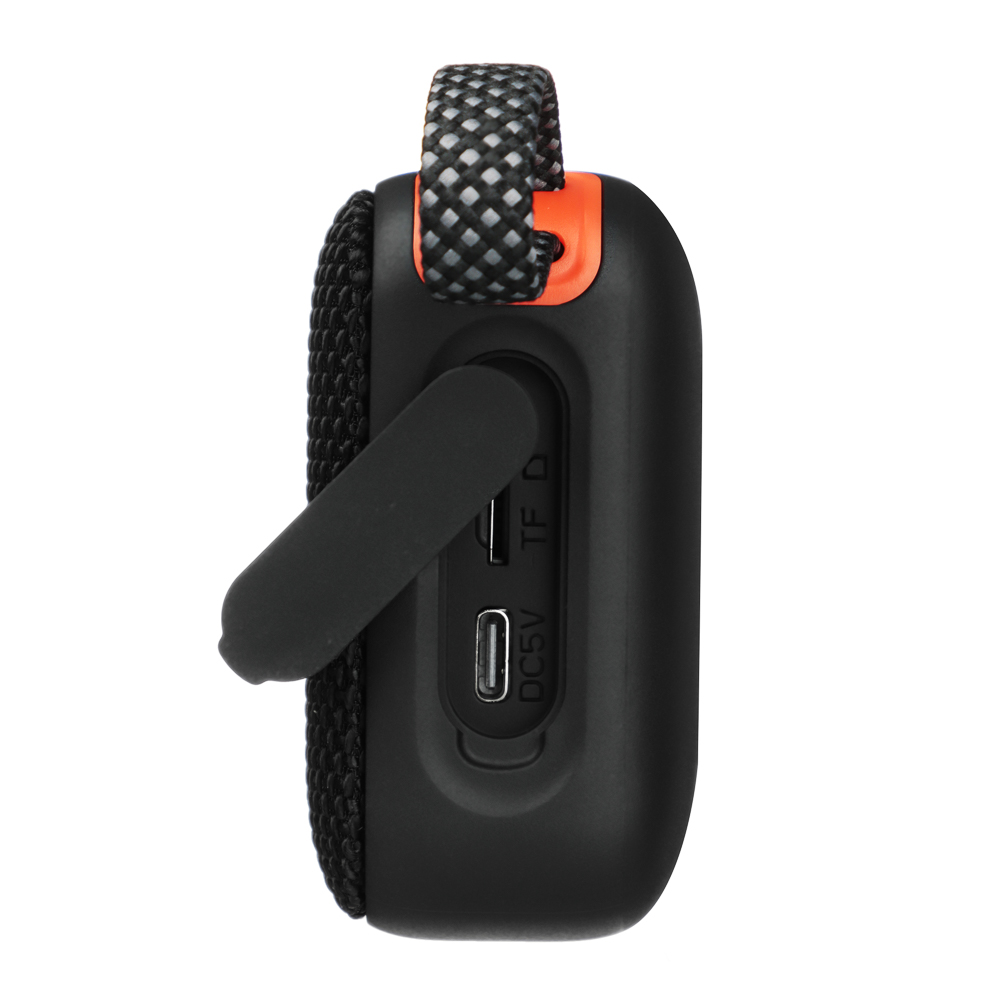 Колонка беспроводная BY WaveX, 8 Вт, 1000мАч,Type-C, microSD, BT5.3, IPX7,ВШГ 10x12x4см, черный - #7