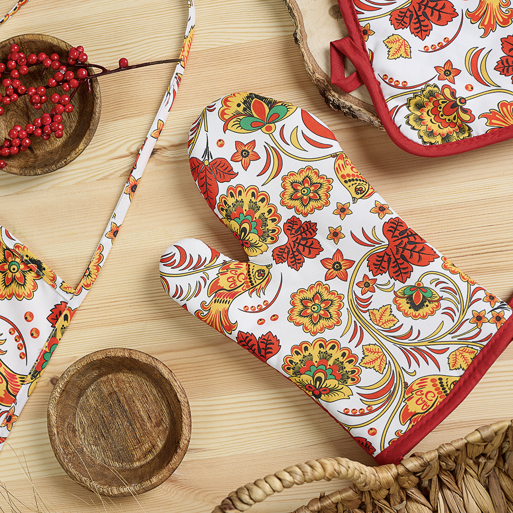 PROVANCE Хохлома Прихватка 17х17см, 100% полиэстер - #4