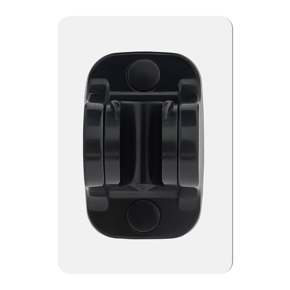 Держатель для лейки душа настенный самоклеящийся, черный - #2