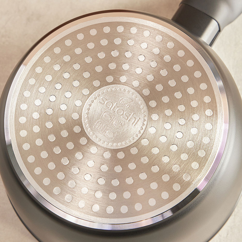 SATOSHI Стоун Ковш d16см 1,3л, антипригарное покрытие Мрамор, индукция - #10