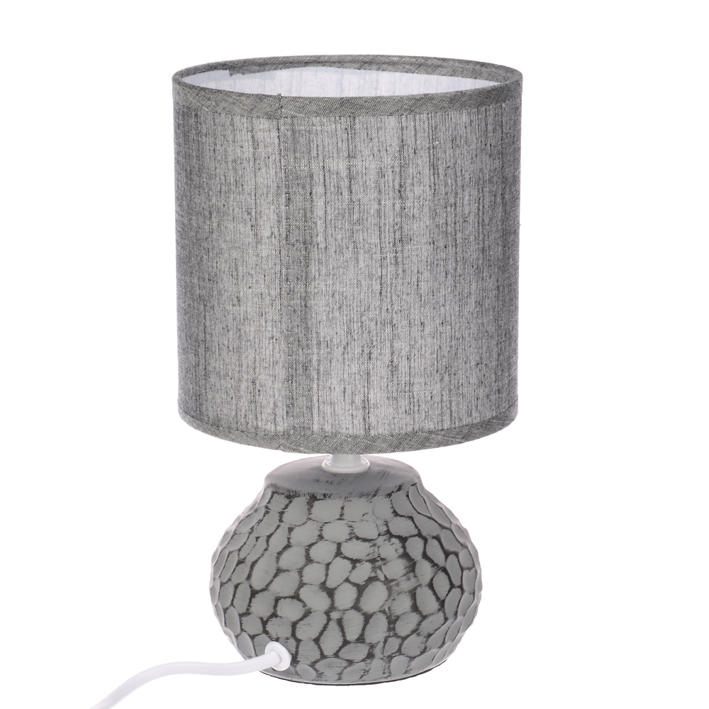 BY Светильник переносной настольный Альмерия, 25 см, Е14, 40 Вт, 230 В, керамика, текстиль, графит - #7