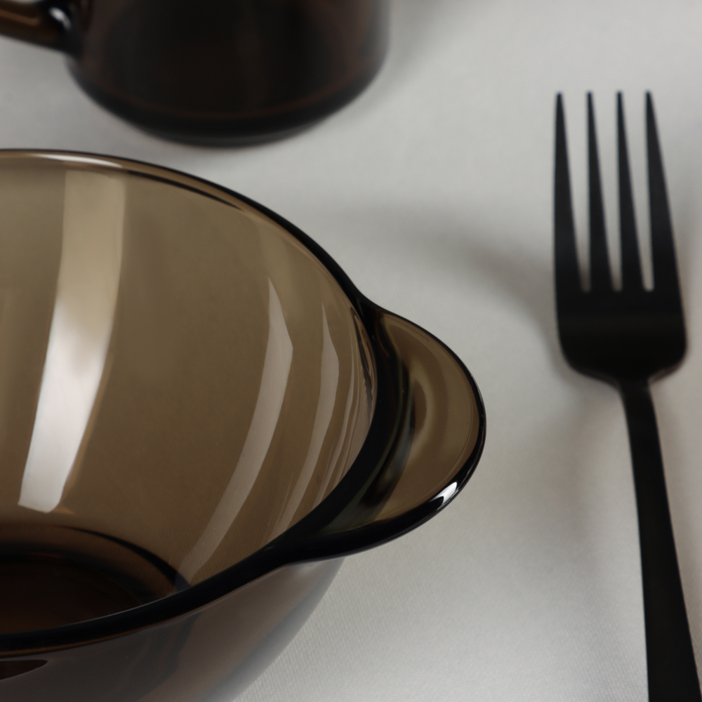 Luminarc Эклипс Бульонница с ушками 560мл, дымчатое стекло, арт. H8504 - #7