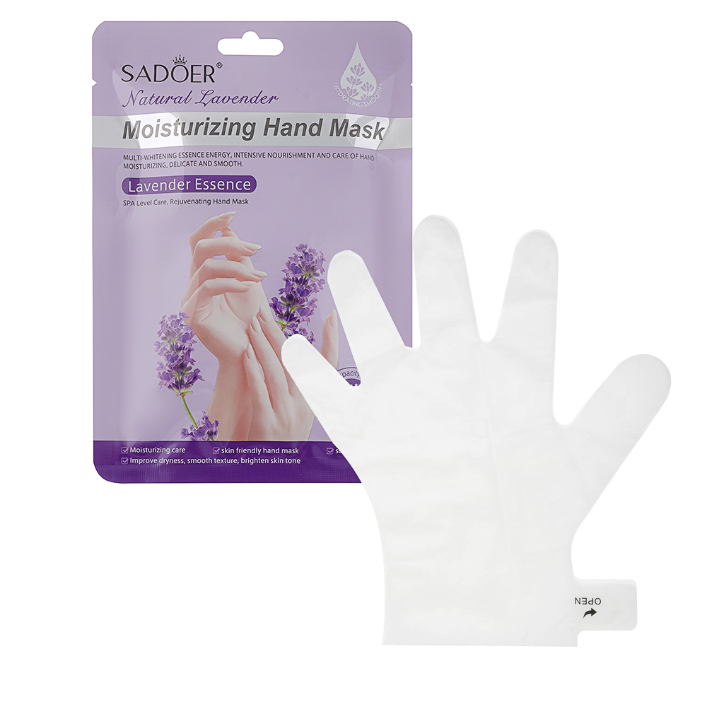 Маска перчатки для рук увлажняющая с лавандой тм Sadoer 1 пара, 35гр - #2