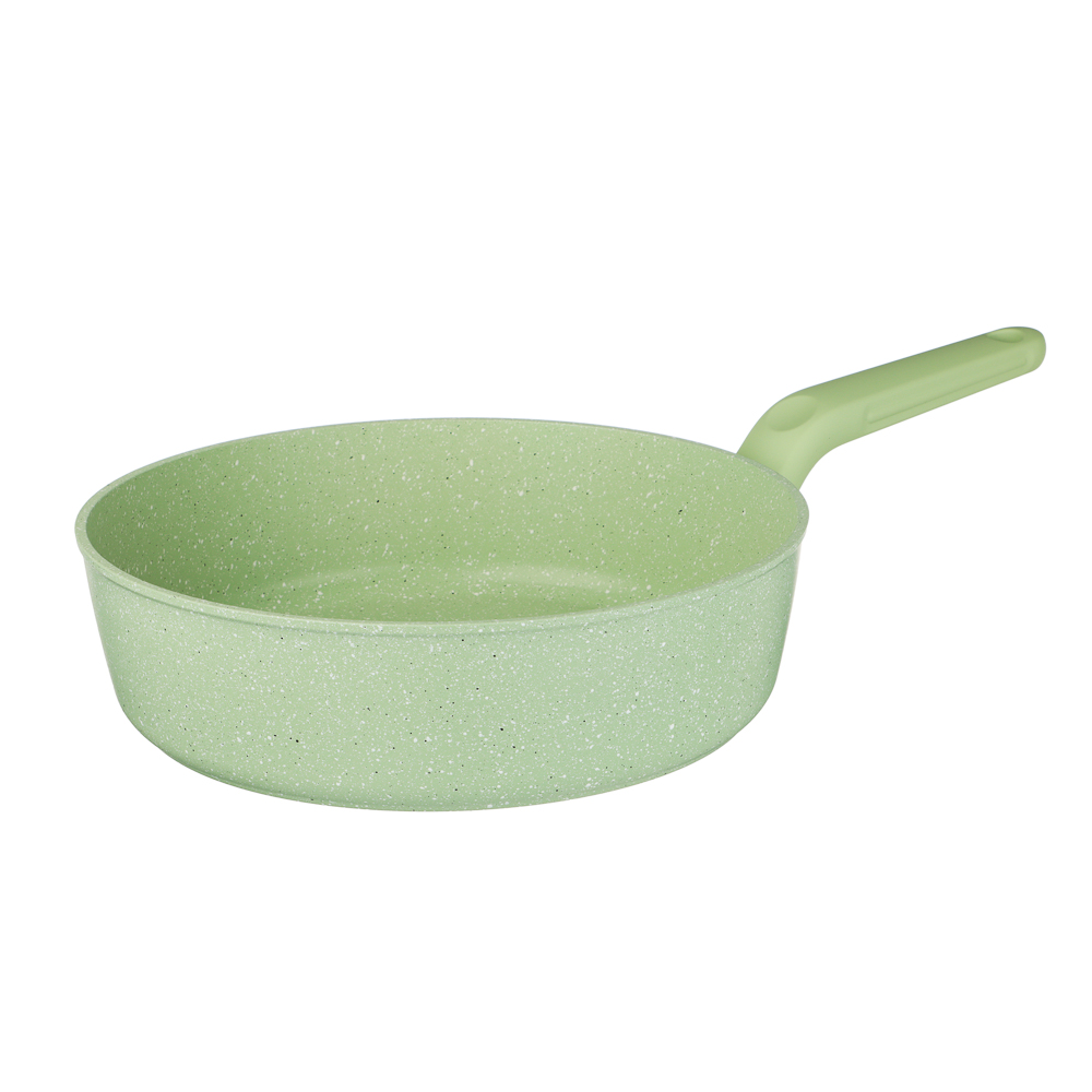 SATOSHI Эмери Набор 4 пр., сотейник 28см, кастрюля+крышка 20см, а/п покр, индукц, бамб. лоп., 3 цв. - #5