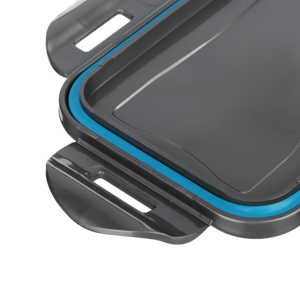 Контейнер герметичный для СВЧ с защелками, 0,63л, 130х100х85мм, пластик - #6