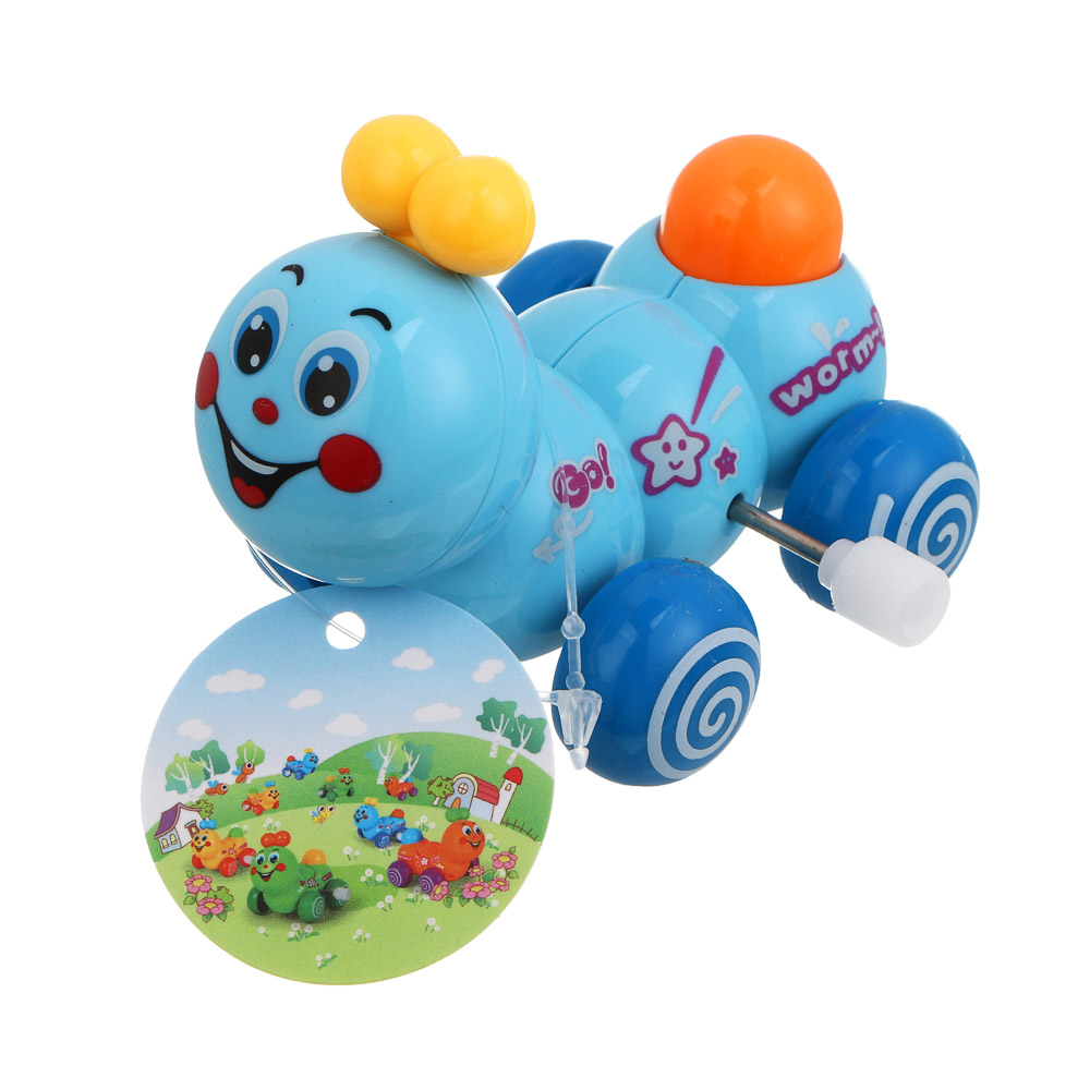 Заводная игрушка "Гусеничка", ABS, 5,3х7,1х5,7см, 4 дизайна - #3