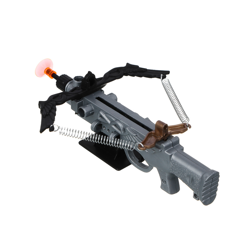 ИГРОЛЕНД Мини-арбалет на пружинах "Точный выстрел", 2 стрелы с присосками, PP, 14х5х18 см, 2 диз - #9