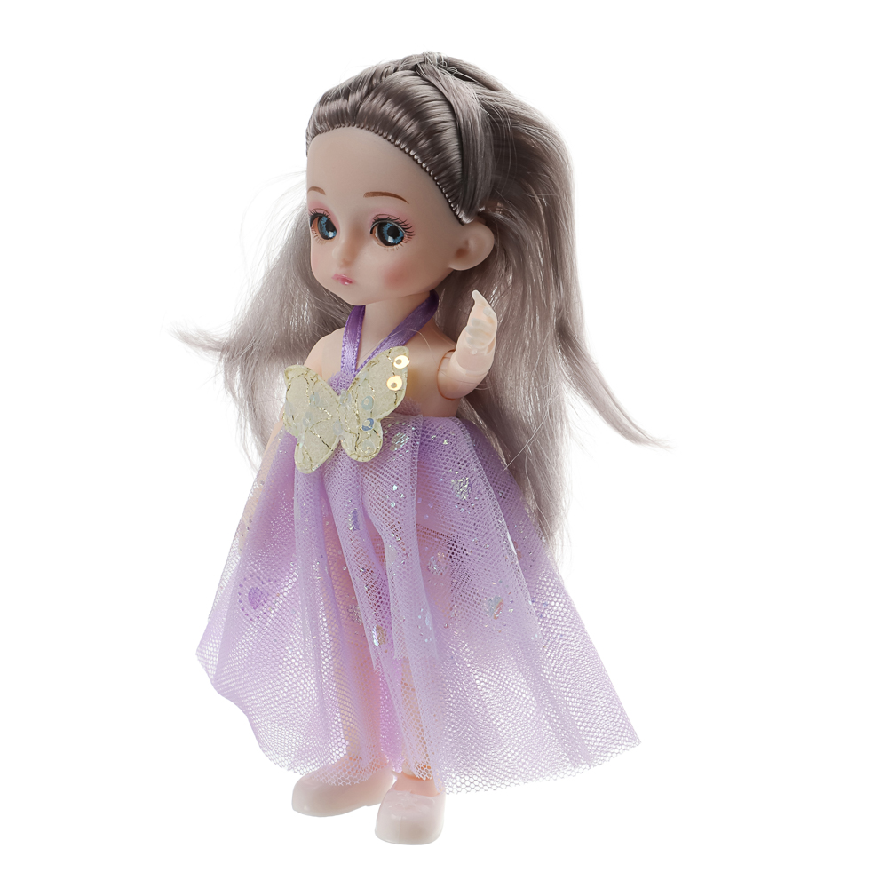 ИГРОЛЕНД Кукла шарнирная 15 см с аксессуарами, PP, ABS, PVC, 22х5,5х20 см, 4 дизайна - #16