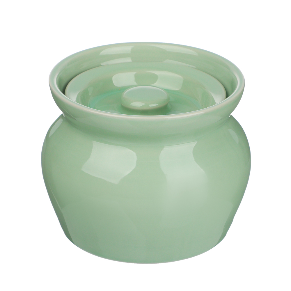 MILLIMI Набор из 4-х горшочков, 400 мл, керамика, мятный - #3