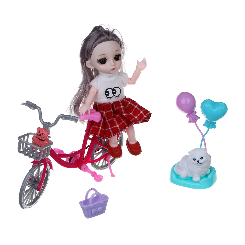 ИГРОЛЕНД Кукла 16см в подарочной коробке, 4 в 1, PP, PVC, ABS, 22х22х25 - #10