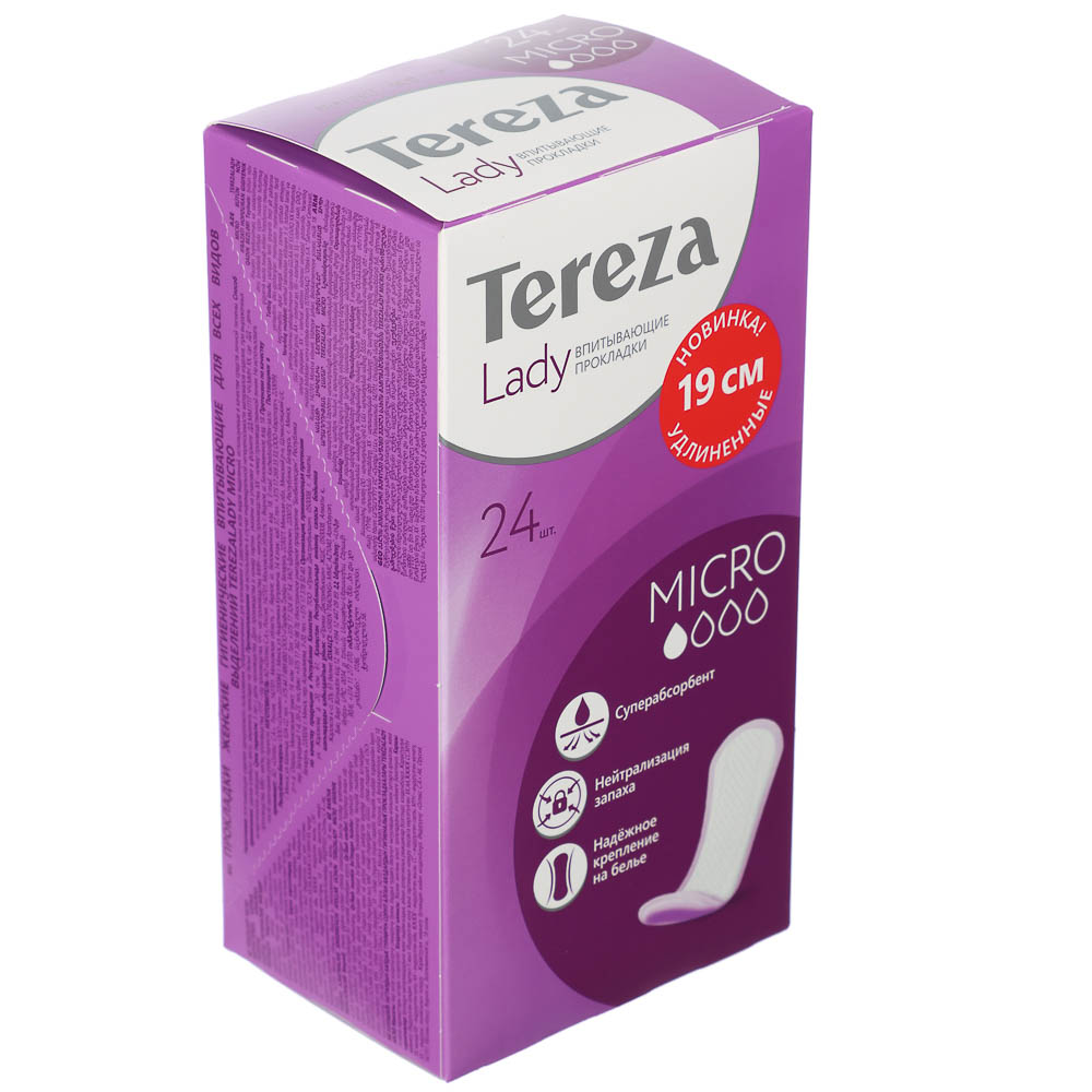 Прокладки гигиенические TerezaLady Micro впитывающие, для всех видов выделений, 24шт - #1