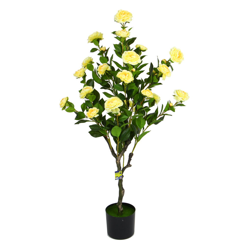 Растение искусственное Inbloom "Роза желтая" - #4