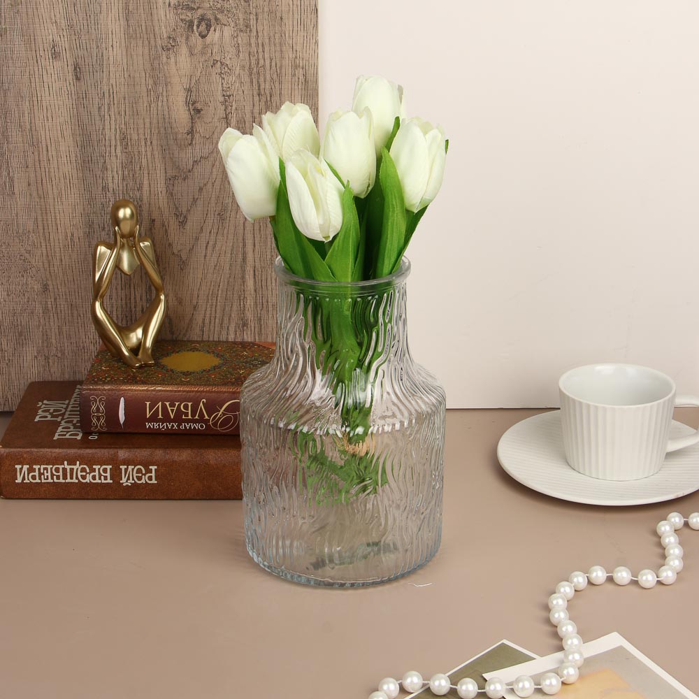 Ваза, 13х19,5 см, стекло, прозрачная - #3