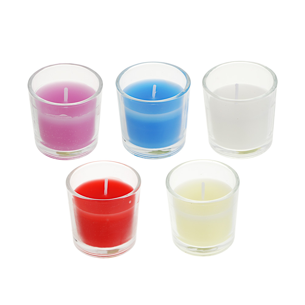 LADECOR Свеча ароматическая в стеклянном подсвечнике, в подарочной коробке, 4,5x4,5 см, 6 видов. - #1