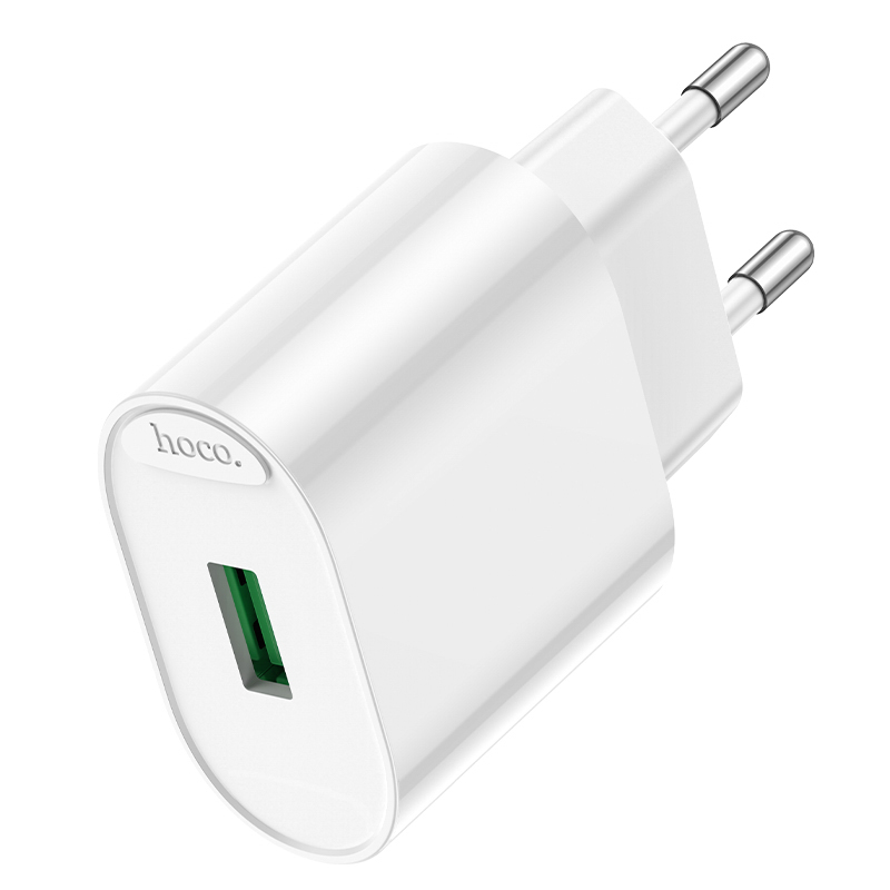 hoco. Зарядное устройство модель C109A, USB-A QC 20W, цвет: белый - #3