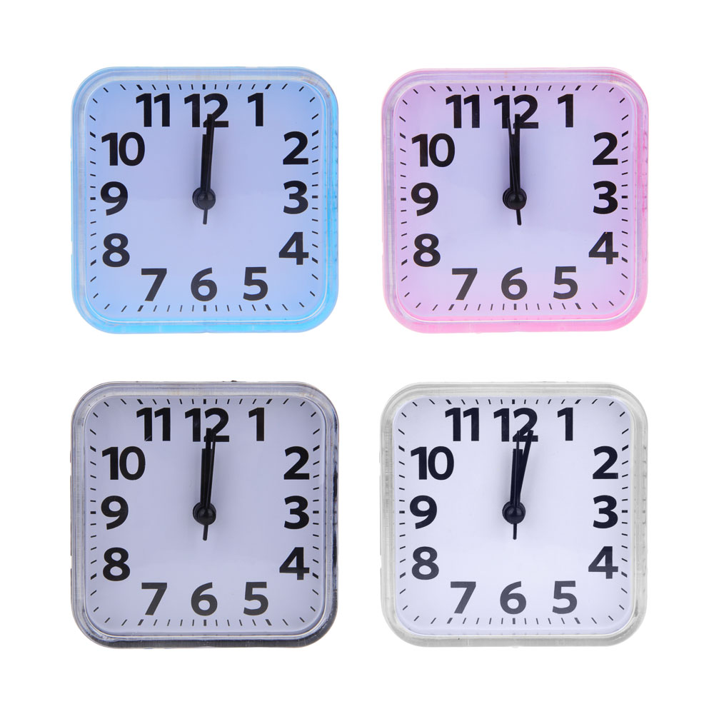 LADECOR CHRONO Будильник, 8,5х8,5х3,5см, 1xAA, пластик, 4 цвета - #1