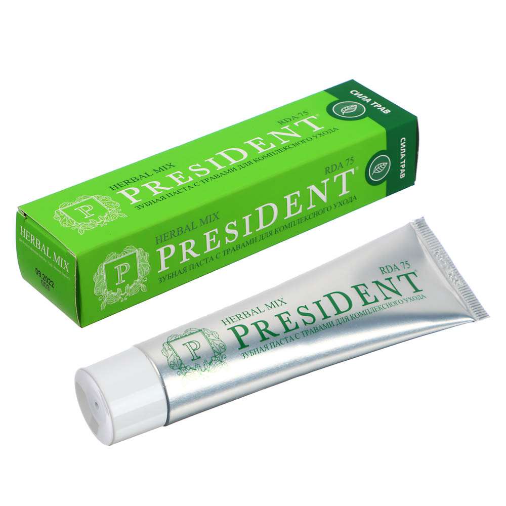 Зубная паста President "Herbal mix", 50 мл - #1