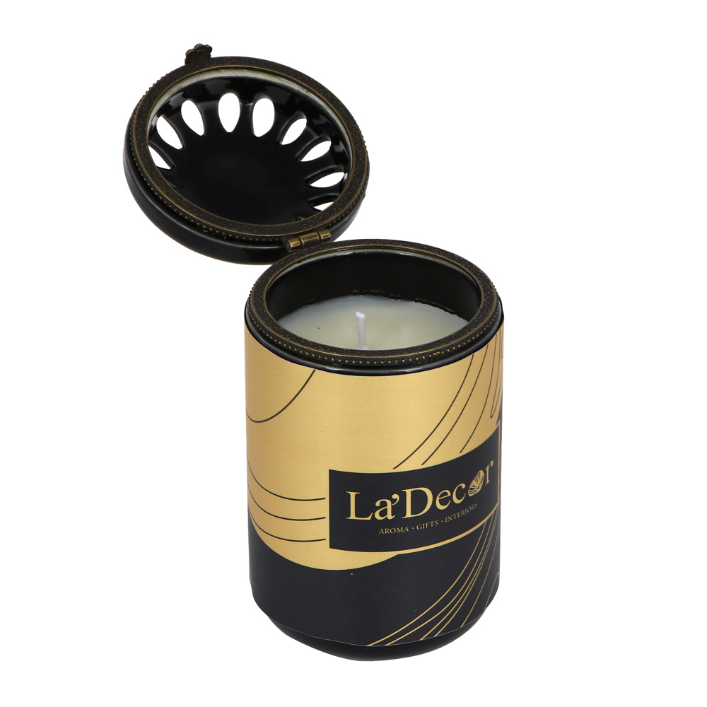 LADECOR Свеча ароматическая в декоративном подсвечнике, 200 гр., соевый воск, керамика, арт,2 - #5