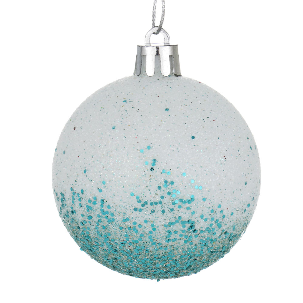 СНОУ БУМ Набор шаров 6 см, 6 шт, синий-белый, подвес, 26-137 - #2