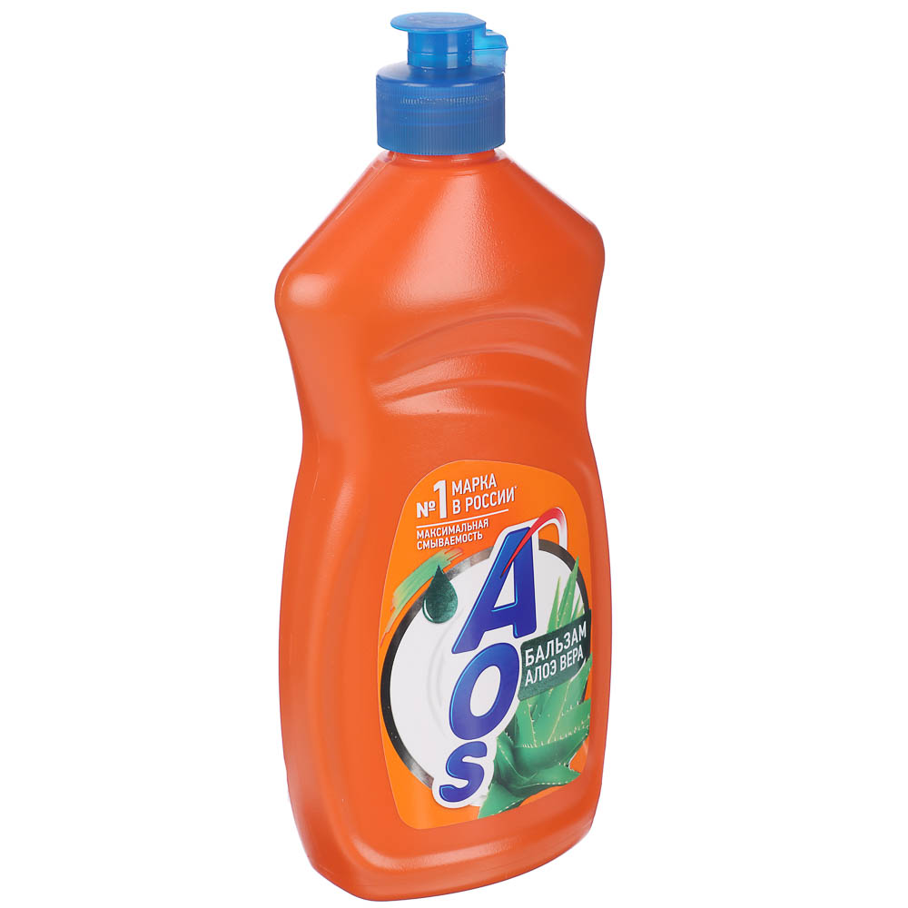 Средство для мытья посуды AOS Бальзам/Алоэ вера/Лимон/Вишня,п/б,450г - #5