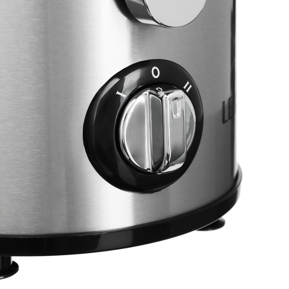 LEBEN Соковыжималка центробежная 2 скорости, корпус нерж. сталь 1000Вт - #4