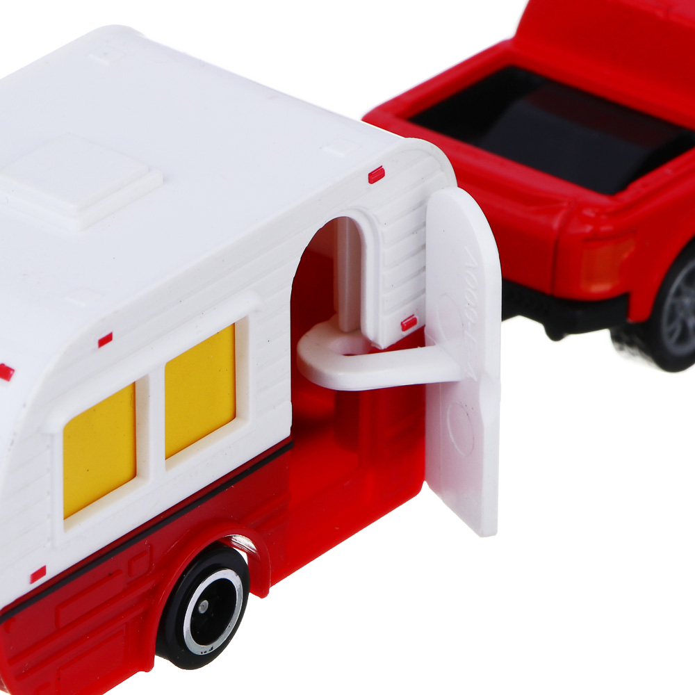 ИГРОЛЕНД Машина с прицепом "Автокемпер", инерция, металл, ABS, 21,5х5,3х6,9 см, 10 дизайнов - #10