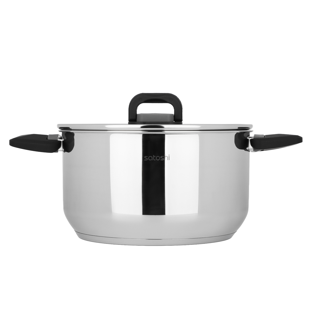 Кастрюля тм SATOSHI Манн 24х13,5см. 6,5л. со стекл. крышкой, индукция - #7