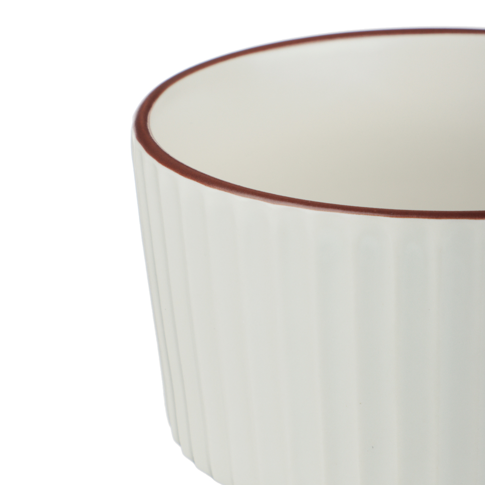 Салатник Лусия тм MILLIMI, 11см, фарфор, кремовый - #2