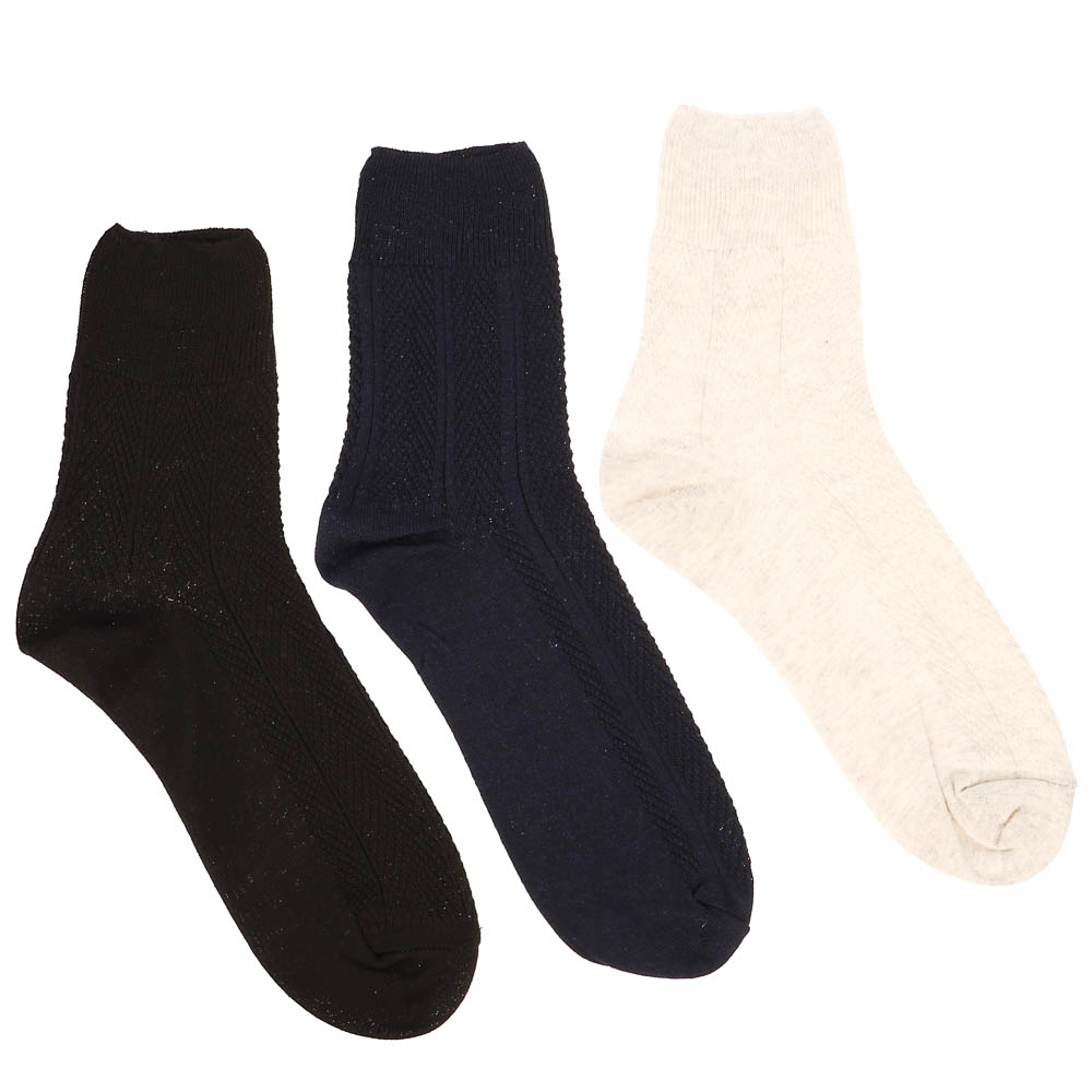 Носки с ослабленной резинкой GALANTE, р. 27, 80% хлопок, 17% полиамид, 3% эластан, цвета в ас-те - #3