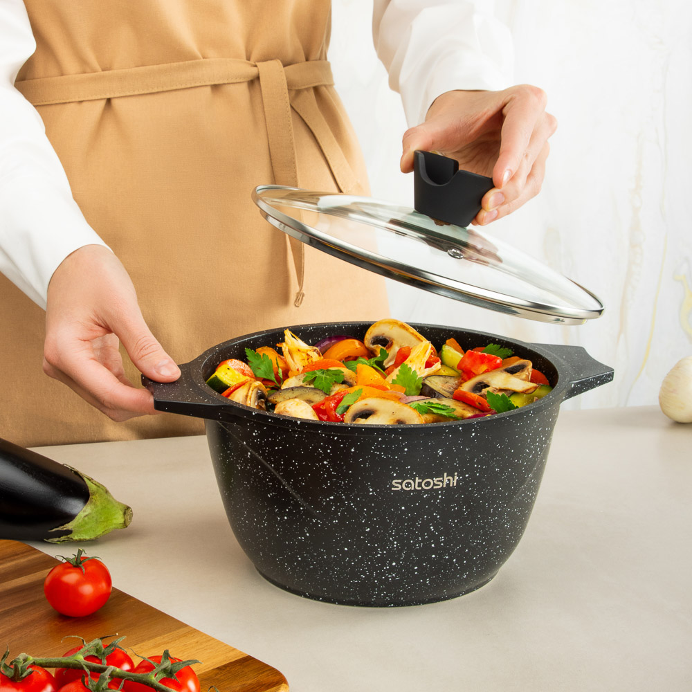 SATOSHI Монфор Казан 22х12,5см, 3,7л, литой алюминий, индукция - #11