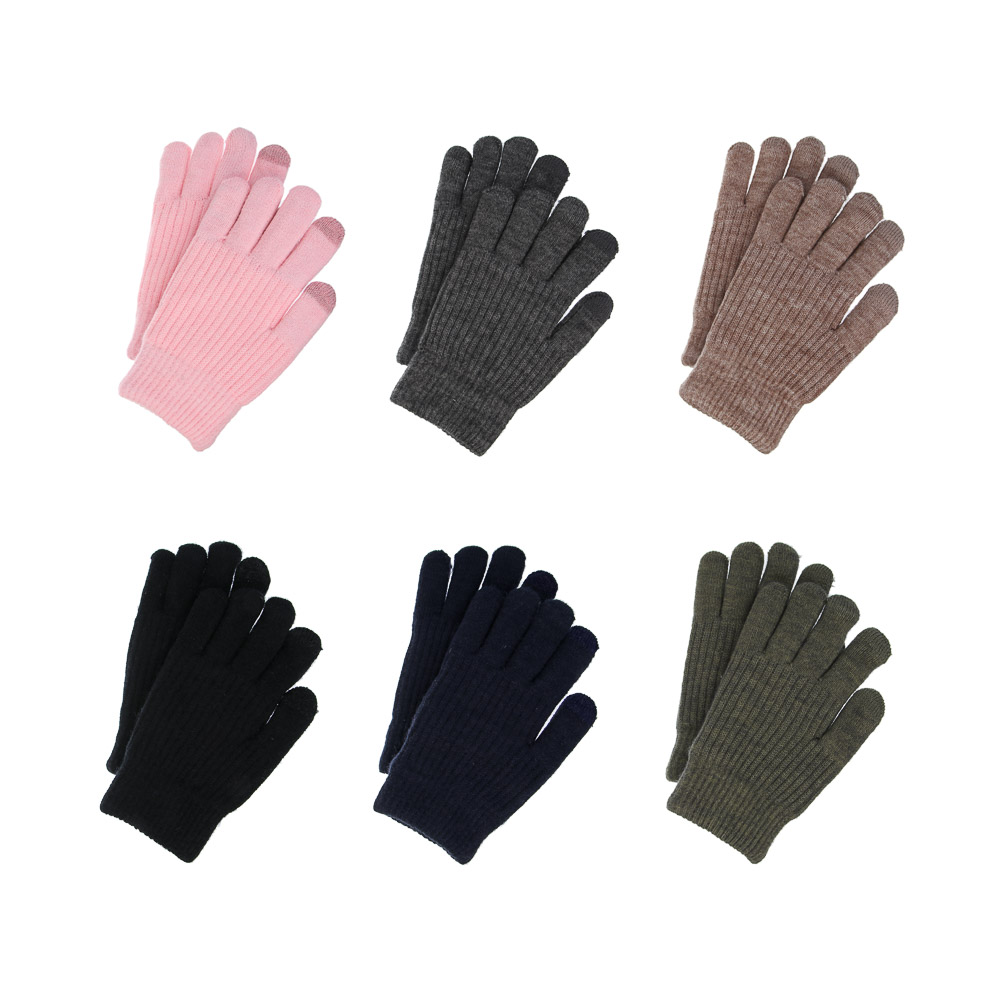 GALANTE Перчатки подростковые контактные с начесом, р.16, 100% полиэстер, цвета в ас-те, ОЗ25-28 - #1