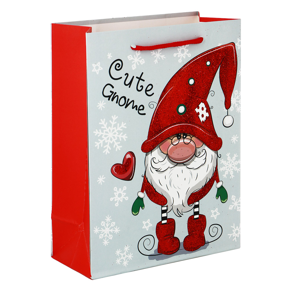 Пакет подарочный Сноубум "Cute gnome", 18x24x8,5 см - #2