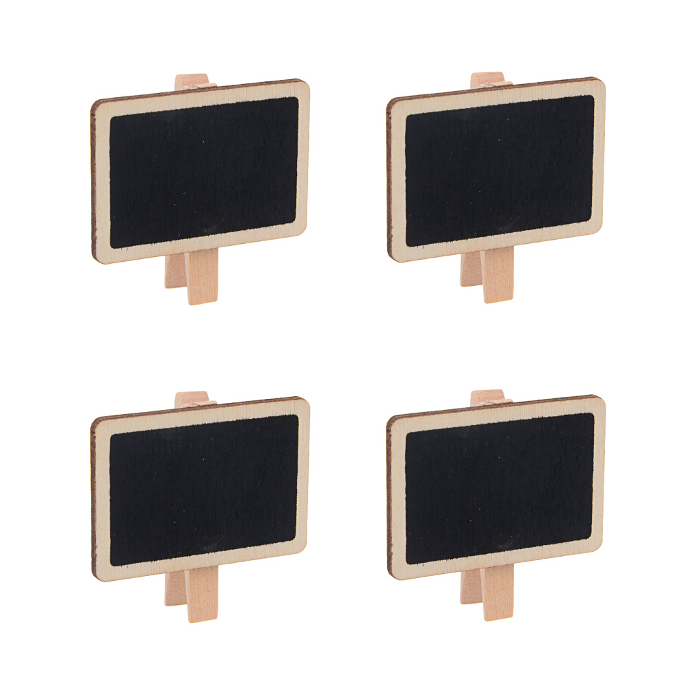 Набор прищепок DIY тм LADECOR дерево, металл, 4 шт - #1