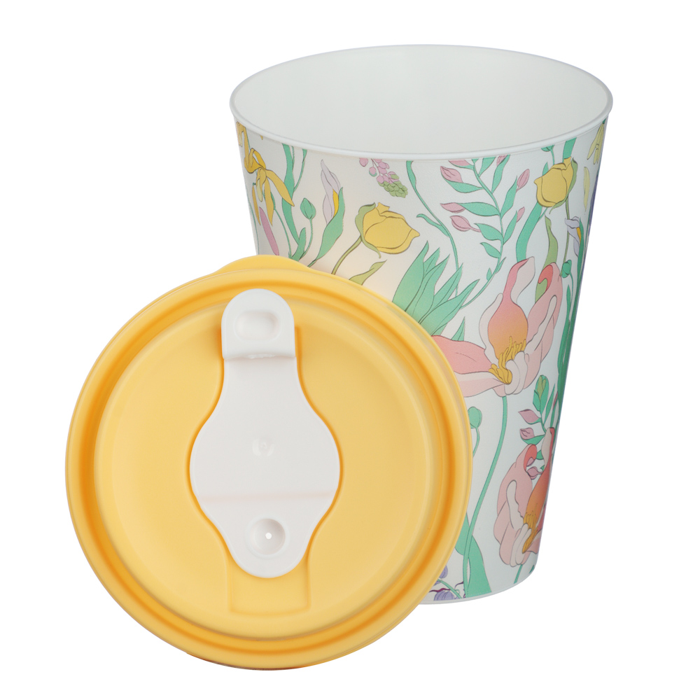 Ботаника Стакан с крышкой и клапаном 420мл, пластик, 3 цвета - #5