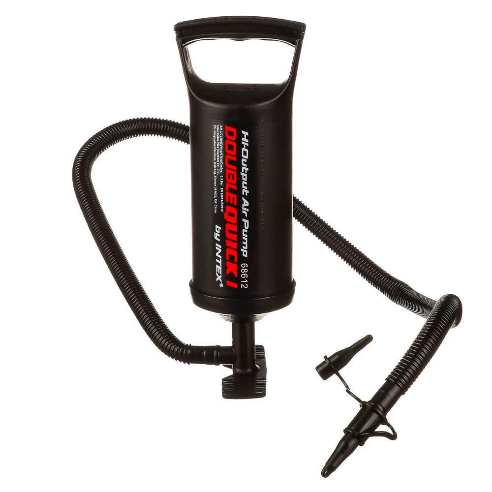 INTEX Насос ручной Double Quick I, объём 0,9л, 29см, 3 насадки в комплекте, 68612 - #2